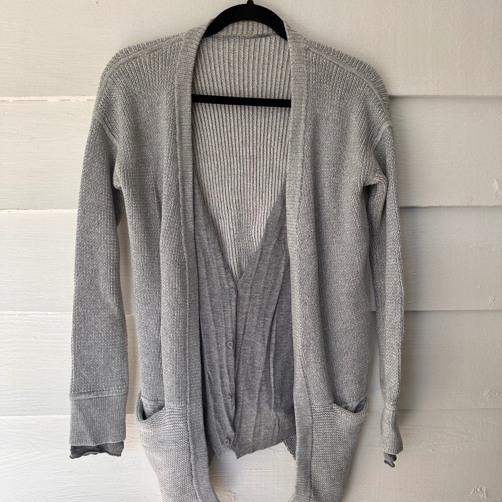 Lululemon Gray Cardigan